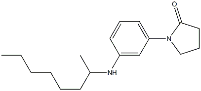 1-[3-(octan-2-ylamino)phenyl]pyrrolidin-2-one Struktur