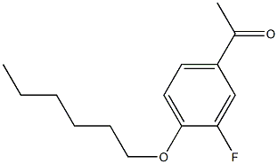 1-[3-fluoro-4-(hexyloxy)phenyl]ethan-1-one Struktur