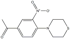 1-[3-nitro-4-(thiomorpholin-4-yl)phenyl]ethan-1-one Structure