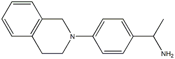 1-[4-(1,2,3,4-tetrahydroisoquinolin-2-yl)phenyl]ethan-1-amine Struktur