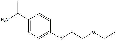 1-[4-(2-ethoxyethoxy)phenyl]ethan-1-amine Struktur