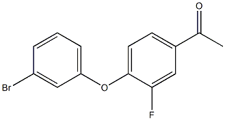 1-[4-(3-bromophenoxy)-3-fluorophenyl]ethan-1-one Struktur