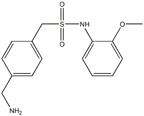 1-[4-(aminomethyl)phenyl]-N-(2-methoxyphenyl)methanesulfonamide Struktur