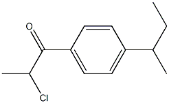 1-[4-(butan-2-yl)phenyl]-2-chloropropan-1-one Struktur