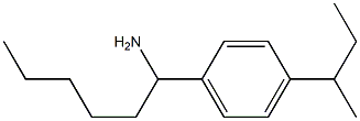 1-[4-(butan-2-yl)phenyl]hexan-1-amine Struktur