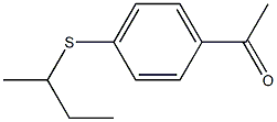 1-[4-(butan-2-ylsulfanyl)phenyl]ethan-1-one Struktur