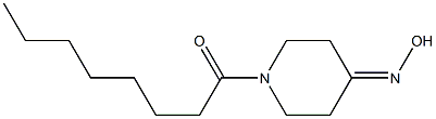 1-[4-(hydroxyimino)piperidin-1-yl]octan-1-one Struktur