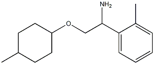 1-{1-amino-2-[(4-methylcyclohexyl)oxy]ethyl}-2-methylbenzene Struktur