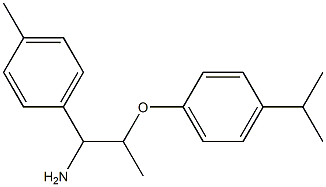 1-{1-amino-2-[4-(propan-2-yl)phenoxy]propyl}-4-methylbenzene Structure