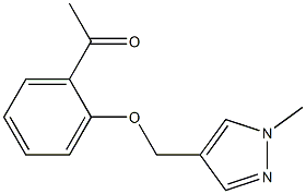 1-{2-[(1-methyl-1H-pyrazol-4-yl)methoxy]phenyl}ethan-1-one Struktur