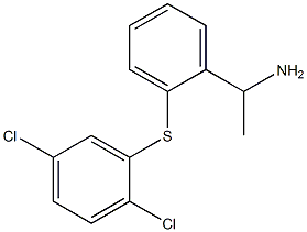 1-{2-[(2,5-dichlorophenyl)sulfanyl]phenyl}ethan-1-amine Struktur