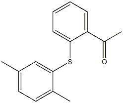 1-{2-[(2,5-dimethylphenyl)sulfanyl]phenyl}ethan-1-one Struktur