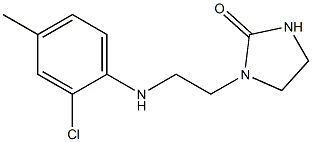 1-{2-[(2-chloro-4-methylphenyl)amino]ethyl}imidazolidin-2-one Struktur