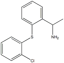 1-{2-[(2-chlorophenyl)sulfanyl]phenyl}ethan-1-amine Struktur