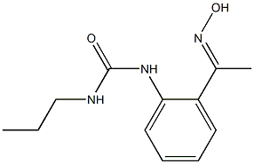 1-{2-[1-(hydroxyimino)ethyl]phenyl}-3-propylurea Struktur