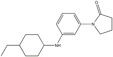 1-{3-[(4-ethylcyclohexyl)amino]phenyl}pyrrolidin-2-one Struktur