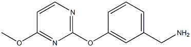 1-{3-[(4-methoxypyrimidin-2-yl)oxy]phenyl}methanamine Struktur