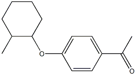 1-{4-[(2-methylcyclohexyl)oxy]phenyl}ethan-1-one Struktur