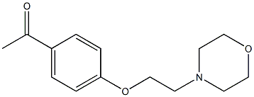 1-{4-[2-(morpholin-4-yl)ethoxy]phenyl}ethan-1-one Struktur