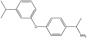 1-{4-[3-(propan-2-yl)phenoxy]phenyl}ethan-1-amine Struktur