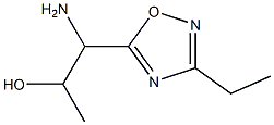 1-amino-1-(3-ethyl-1,2,4-oxadiazol-5-yl)propan-2-ol Struktur