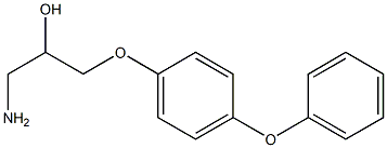 1-amino-3-(4-phenoxyphenoxy)propan-2-ol Struktur