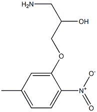 1-amino-3-(5-methyl-2-nitrophenoxy)propan-2-ol Struktur