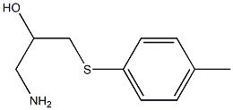 1-amino-3-[(4-methylphenyl)sulfanyl]propan-2-ol Struktur