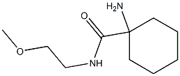 1-amino-N-(2-methoxyethyl)cyclohexanecarboxamide Struktur