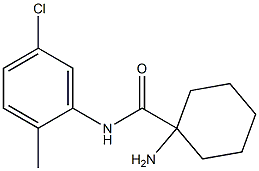 1-amino-N-(5-chloro-2-methylphenyl)cyclohexanecarboxamide Struktur