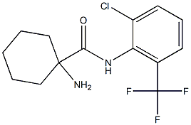 1-amino-N-[2-chloro-6-(trifluoromethyl)phenyl]cyclohexane-1-carboxamide Struktur