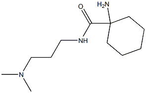 1-amino-N-[3-(dimethylamino)propyl]cyclohexanecarboxamide Struktur