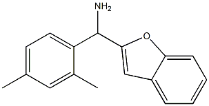 1-benzofuran-2-yl(2,4-dimethylphenyl)methanamine Struktur