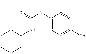 1-cyclohexyl-3-(4-hydroxyphenyl)-3-methylurea Struktur