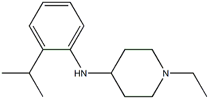 1-ethyl-N-[2-(propan-2-yl)phenyl]piperidin-4-amine Struktur