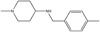 1-methyl-N-[(4-methylphenyl)methyl]piperidin-4-amine Struktur