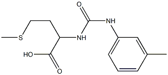 2-({[(3-methylphenyl)amino]carbonyl}amino)-4-(methylthio)butanoic acid Struktur