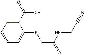 2-({[(cyanomethyl)carbamoyl]methyl}sulfanyl)benzoic acid Struktur