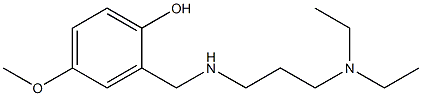 2-({[3-(diethylamino)propyl]amino}methyl)-4-methoxyphenol Struktur