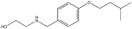 2-({[4-(3-methylbutoxy)phenyl]methyl}amino)ethan-1-ol Struktur