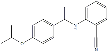 2-({1-[4-(propan-2-yloxy)phenyl]ethyl}amino)benzonitrile Struktur