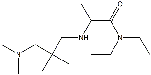 2-({2-[(dimethylamino)methyl]-2-methylpropyl}amino)-N,N-diethylpropanamide Struktur