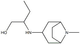 2-({8-methyl-8-azabicyclo[3.2.1]octan-3-yl}amino)butan-1-ol Struktur