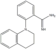 2-(1,2,3,4-tetrahydroquinolin-1-yl)benzene-1-carboximidamide Struktur