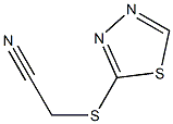 2-(1,3,4-thiadiazol-2-ylsulfanyl)acetonitrile Struktur