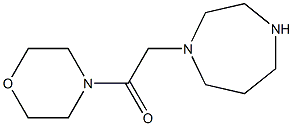 2-(1,4-diazepan-1-yl)-1-(morpholin-4-yl)ethan-1-one Struktur