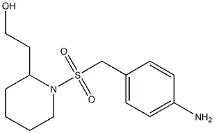 2-(1-{[(4-aminophenyl)methane]sulfonyl}piperidin-2-yl)ethan-1-ol Struktur