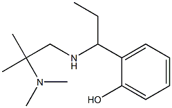 2-(1-{[2-(dimethylamino)-2-methylpropyl]amino}propyl)phenol Struktur