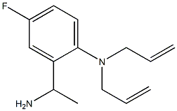 2-(1-aminoethyl)-4-fluoro-N,N-bis(prop-2-en-1-yl)aniline Struktur