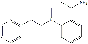 2-(1-aminoethyl)-N-methyl-N-[2-(pyridin-2-yl)ethyl]aniline Struktur